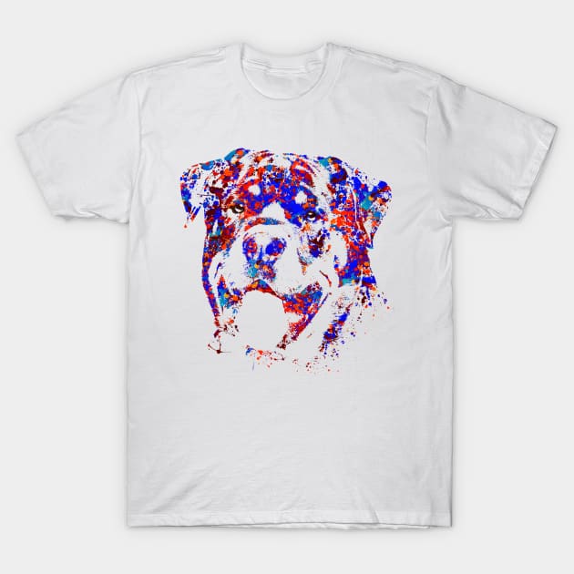 Colorful Rottweiler  - Metzgerhund T-Shirt by Nartissima